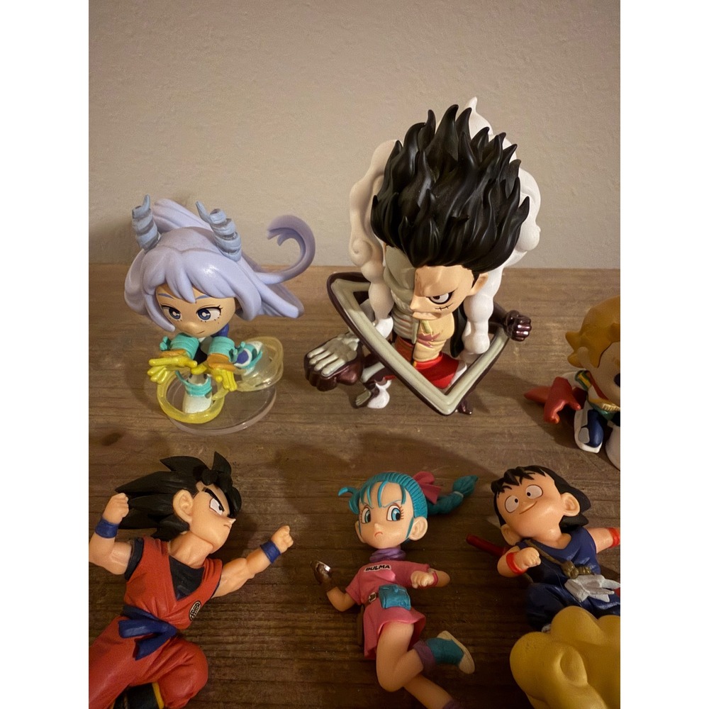 Anime Figure Lot Dragon Ball Goku Bulma One Piece Luffy My Hero Academia Nejire‎ - Picture 4 of 5
